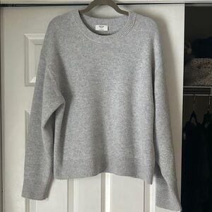 Aritzia Light Gray Cashmere Sweater